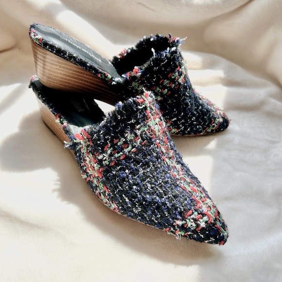 Jeffrey Campbell Tweed Noah Pointed Toe Mules - Picture 3 of 6